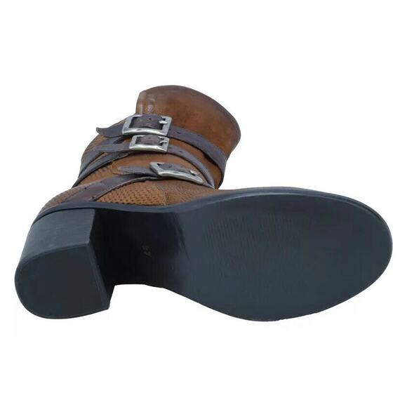 Miz Mooz July Women's Chunky Heel Bootie EU-40 US Fits 9-9.5 hazelnut - Picture 3 of 6